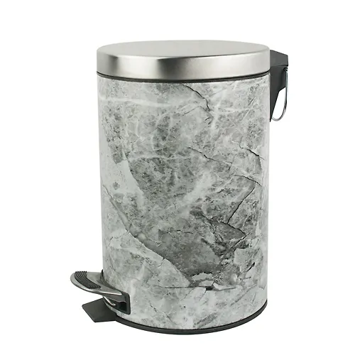 Vedro krugloe  5 l  pod MRAMOR, s pedalyu   iz nerzh. stali marki 410, h - 280mm SANAKS 2205_1