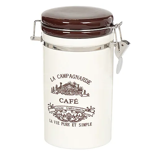 Banka dlya sypuchih produktov, dolomit, 0.75 l, s kryshkoj, Daniks, Kafe, HC8700B-N2 (296403)_2