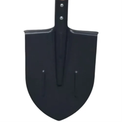 Lopata shtykovaya Gryadkovo LKO-5S seraya s rebrom zhestkosti bez cherenka, tulejka 40 mm_1