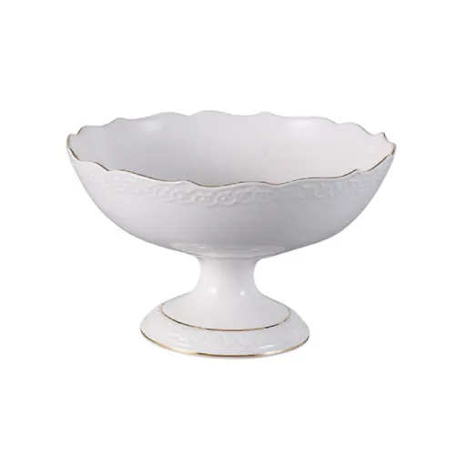 Vaza dlya fruktov 20 sm JEWEL Kruzhevo (farfor) (PS0009-14)_1