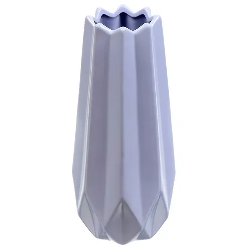 Vaza keramika, nastolnaya, 28 sm, Origami, Y4-4706, golubaya (393126)_2