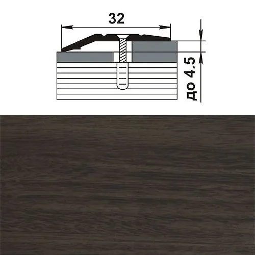 Profil raznourovnevyj PR 03.900.061 dub mokko_1