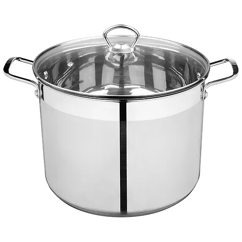 Kastryulya CULINARIA, obem 10,6 l, iz nerzh stali s kryshkoj iz zharoprochnogo stekla art.105802_1