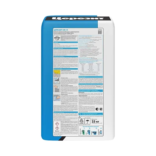 Klej dlya plitki TSerezit SM 11/25 PRO (25kg) (dlya vn. i nar. rabot,vodo i morozostojkij) 2634176_4