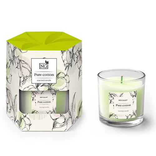 Svecha aromatizirovannaya tm NEW GALAXY 45g., pure cotton , vanilla coconut,mixed berries,Pink flowers_1
