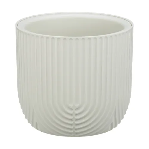 Kashpo RAMONA IDEA D180mm 1,9l so vstavkoj belyj rotang_1