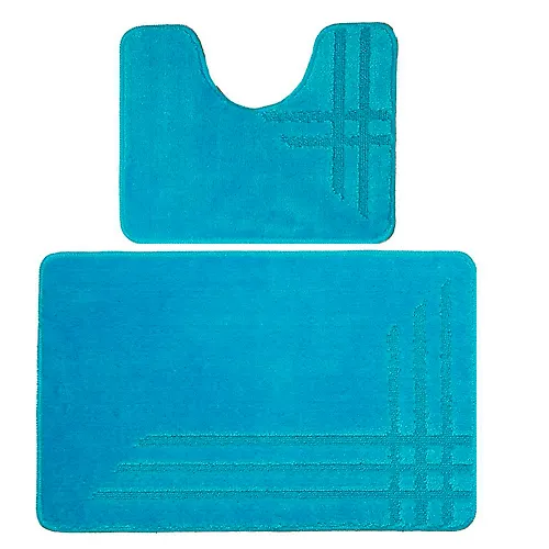 Kovrik dlya v/k DKTX Comfort Linea iz 2 sht 50h80/50h40sm 10mm (svetlo-goluboj) 1/25_1