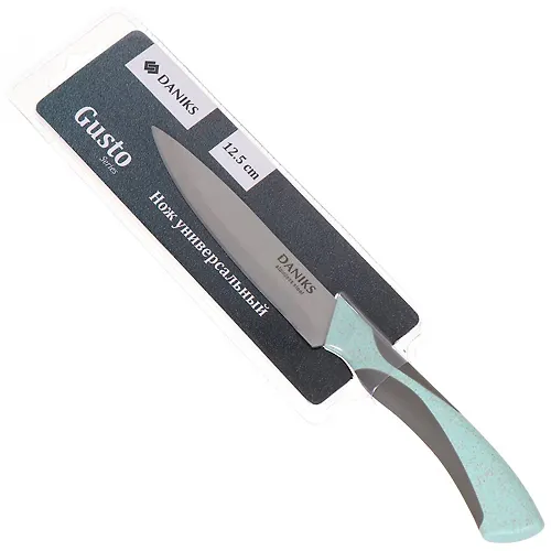 Nozh kuhonnyj Daniks, Gusto, universalnyj, stal, 12.5 sm, rukoyatka plastik, YW-A377B-UT (386526)_1
