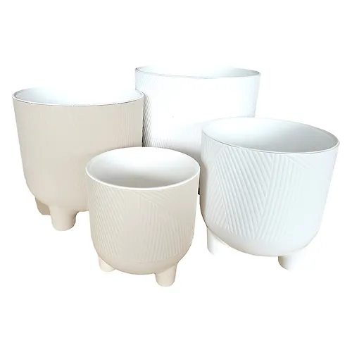 Gorshok tsvetochnyj Elochka Ar-Plast 2,8l belyj art.A275_1