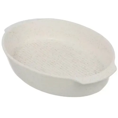Forma dlya vypechki keramicheskaya, 33h33 sm, 2 l, ovalnaya, Daniks, Bezhevyj granit, Y4-8738_1