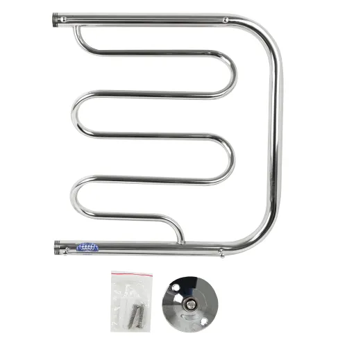 Polotentsesushitel FOKSTROT s POLKOJ 600h600 mm - d32x2mm nerzhavejka polirovannaya f6060 SANAKS_2