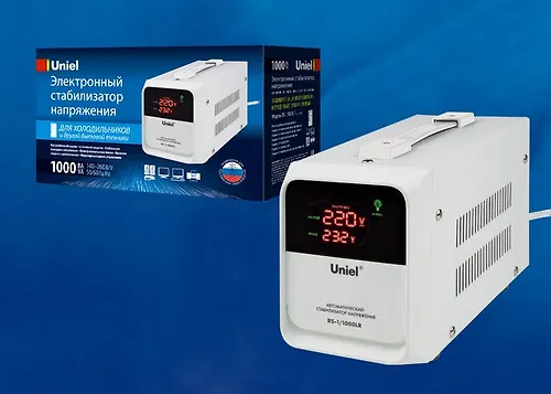 Stabilizator napryazheniya dlya holodilnikov. Odnofaznyj relejnyj. 1000VA. Napolnyj (UL-00003601)_3