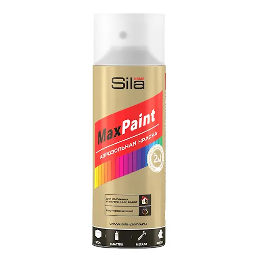 Lak aerozolnyj universalnaya Sila HOME matovyj 520 ml SILP009_1