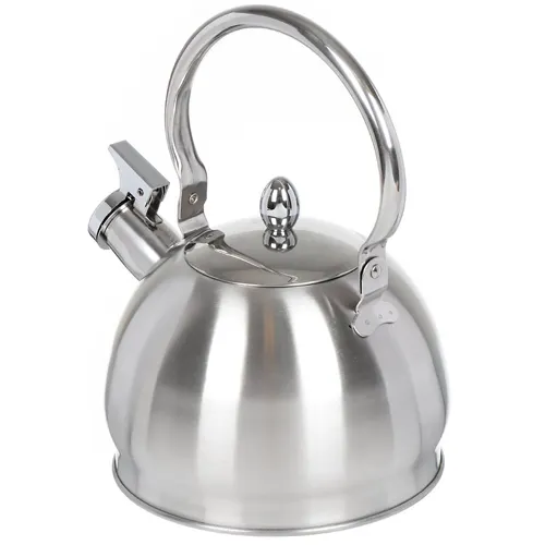 CHajnik nerzhaveyuschaya stal, 2 l, so svistkom, matovyj, ruchka metallicheskaya, Daniks, GS-04314-2.0L/SMY_1
