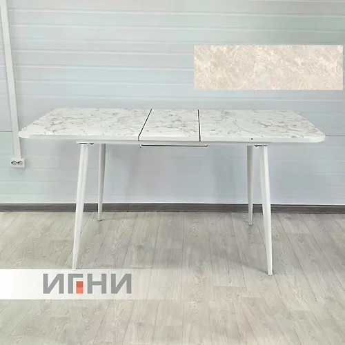 stol 1240*750/300 (vstavka babochka) forma 2 Plastik, korolevskij opal svetlyj (metallokarka (297)_1