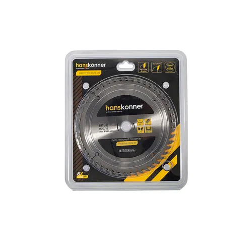 Pilnyj disk po derevu Hanskonner 190x20/16mm, 48 zubev H9022-190-20/16-48_1