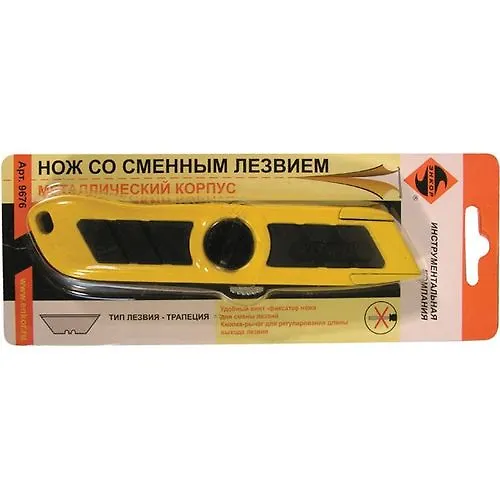 Nozh so smennym lezviem trapetsiya 