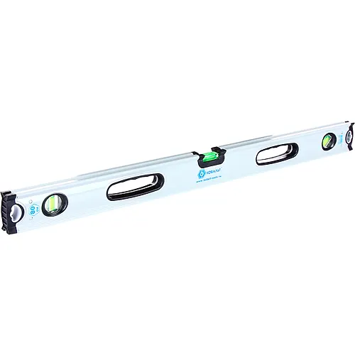 Uroven stroit KOBALT Ekstra, 800 mm, profil 30 x 65 mm, 3 glazka, 2 ruchki, V-paz, 243-288_1