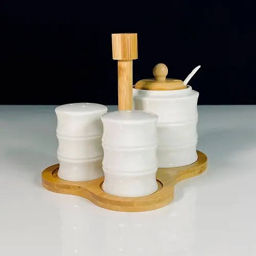 Nabor dlya spetsij s saharnitsej 300ml na podstavke BAMBOO v pod.up.(h24) Farfor art.140-158_1