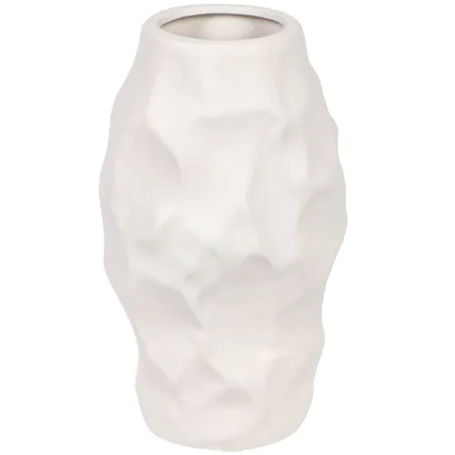 Vaza dlya suhotsvetov keramika, nastolnaya, 21h11 sm, Vajb, Y4-6533, belaya (433918)_1
