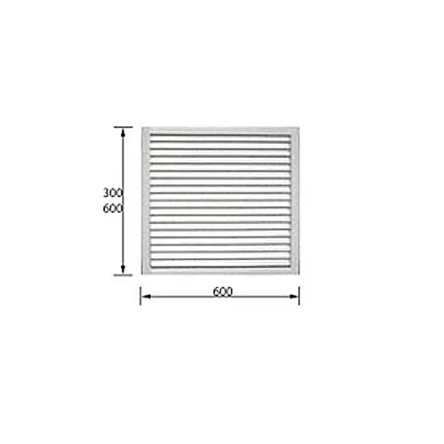Reshetka radiatornaya belaya 0.6*0.6_1