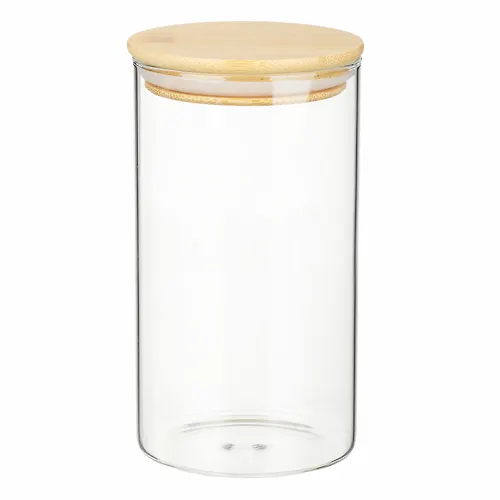 VETTA EKO Ellips Banka dlya hraneniya 700ml, 15h8,5sm, steklo, bambuk_1
