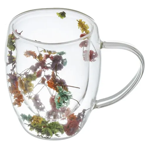 Kruzhka steklo, 350 ml, Suhotsvety, dvojnye stenki, v individualnoj upakovke, B060692 (484014)_1