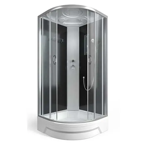 Dushevaya kabina Erlit ER351026-C4-RUS 100×100×226 sm, tonirovannoe steklo, srednij poddon_1