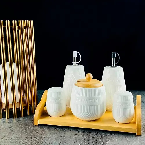 Nabor dlya spetsij s sahar. i but. dlya masla/uksusa 5pr. na pods. BAMBOO v pod.up.(h12) art.140-065_1