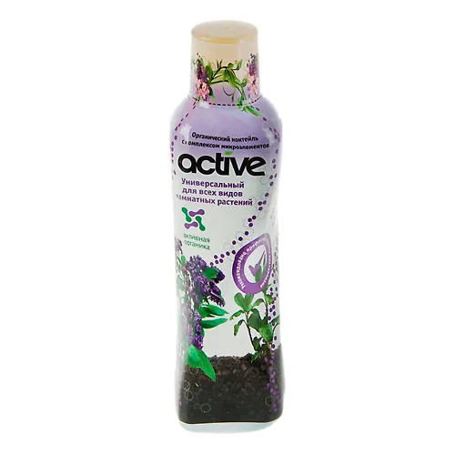 Udobrenie organomineralnyj koktejl Active TSvetochnoe, dlya vseh komnatnyh rastenij, 0,5 l art.208240_1