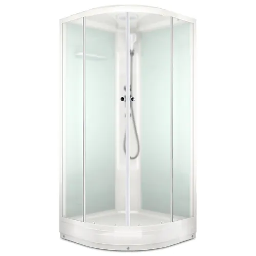 Dush.kab.DOMANI-Spa Delight 88high, niz.pod, svetlye stenki, satin matirovannoe steklo 80*80*218sm_1
