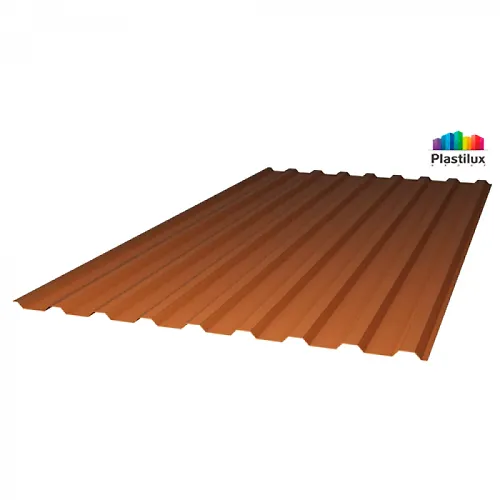 Prozrachnyj shifer PLASTILYUKS MP-20-U promyshlennyj Bronza 