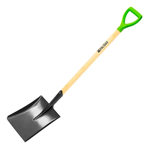 Lopata sovkovaya, 250h295h1150 mm, derevyannyj lakirovannyj cherenok// Palisad art.61388_1