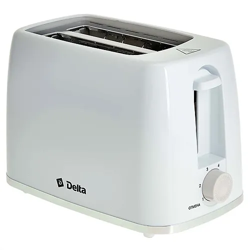 Toster DELTA DL-6901 belyj, 650 Vt, 6-ti pozitsionnyj tajmer_1