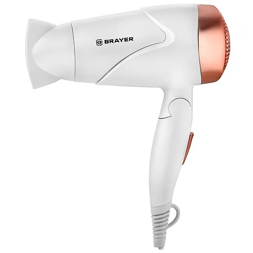 Fen BRAYER 3026BR, 1600Vt, 2 skorosti, holodnyj vozduh, skladnaya ruchka, semnyj filtr, shnur 1,8m_1