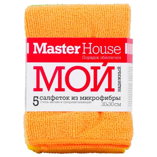 Nabor salfetok iz mikrofibry Moj nadezhnyj (MH1), 5 sht, 30x30 sm, 220 g/m2_1
