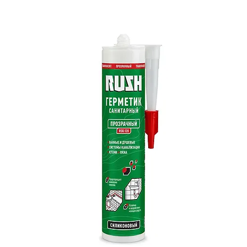 Germetik RUSH RSK-120 silikonovyj sanitarnyj prozrachnyj 230 ml_1