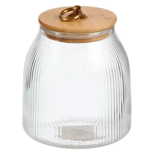 Banka dlya sypuchih produktov, steklo, 1 l, s kryshkoj, Daniks, Dallas, Y4-11010 (506401)_1