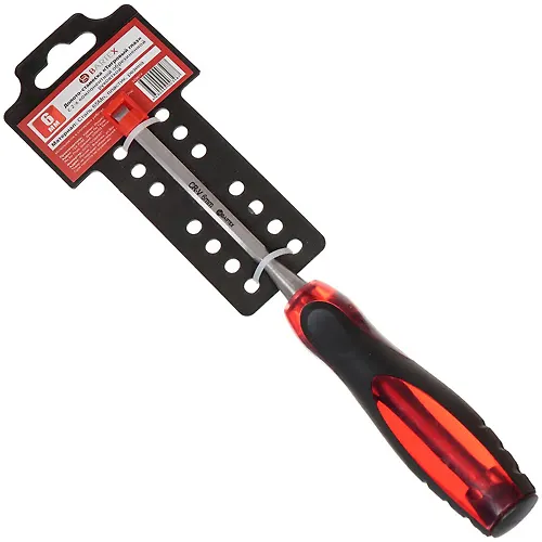 Doloto-stameska 6 mm, rukoyatka dvuhkomponentnaya obrezinennaya, Bartex, Tigrovyj glaz, 329674_1