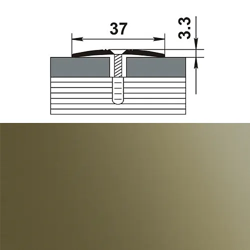 Profil stykoperekryvayuschij PS 03.1350. 04l bronza lyuks_1