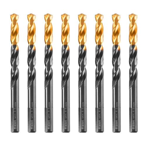 Sverlo po metallu, 8,5 mm, HSS-Tin, Golden Tip, 8 sht.// Denzel art.717220_1