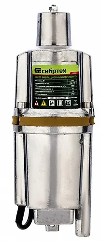 Vibratsionnyj nasos SVN300N-15, nizhnij zabor, 300 Vt, napor 75 m, 1200 l/ch, kabel 15 m// Sibrteh art_4