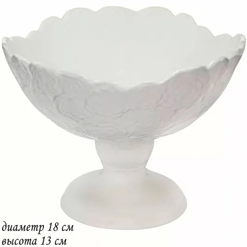 Konfetnitsa na nozhke 18sm DOLINA ROZ v pod.upak (h12) Keramika art.110182_1