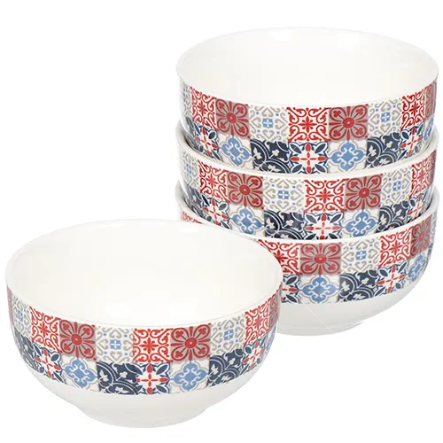 Salatnik keramika, kruglyj, 4 sht, 0.54 l, podarochnaya upakovka, Pechvork, 298322 (298322)_2