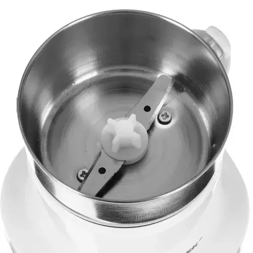 Kofemolka Centek CT-1365 White,250Vt,165ml,bezopasnaya blokirovka,stalnaya chasha,prozrachnaya kryshka_3