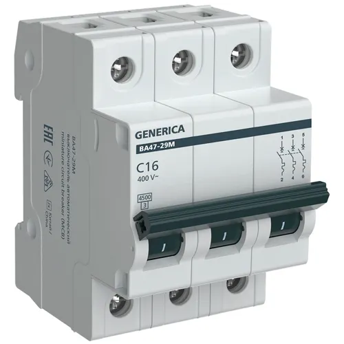 Avtomaticheskij vyklyuchatel VA47-29M 3P 16A 4,5kA C GENERICA_1