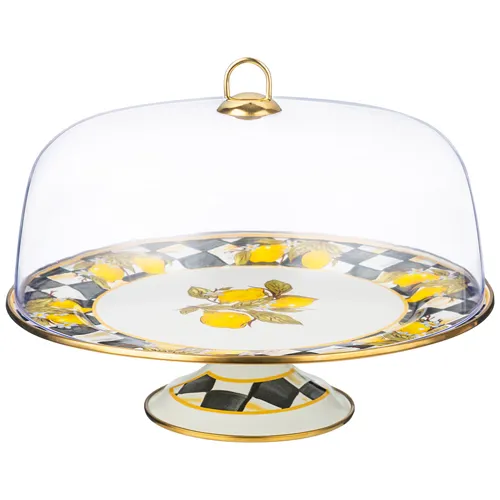 Tortovnitsa Agness s kryshkoj, seriya Limon, diametr 30 sm_1