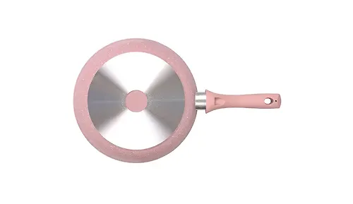 Skovoroda 240 mm s ruchkoj, antiprigarnaya liniya Trendy style (rose) Kukmara 240tsr_2