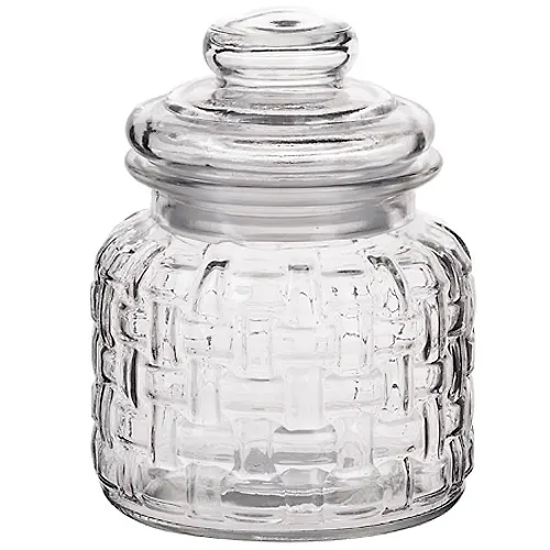 28088 Banka steklo 600ml s kryshkoj LR (h24) 