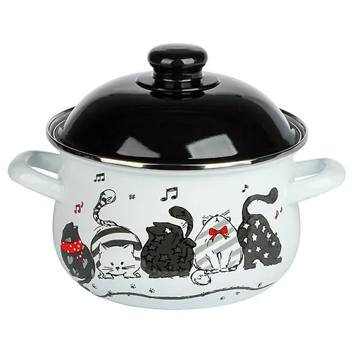 VETTA Hvostatye druzya Kastryulya emalirovannaya, 18sm, 2,0l, induktsiya (894-541)_1